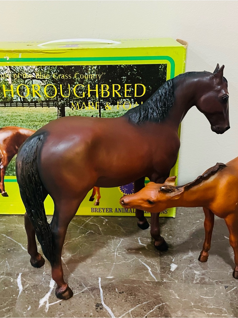 1977 Breyer Thoroughbred Mare & Foal Complete NWB